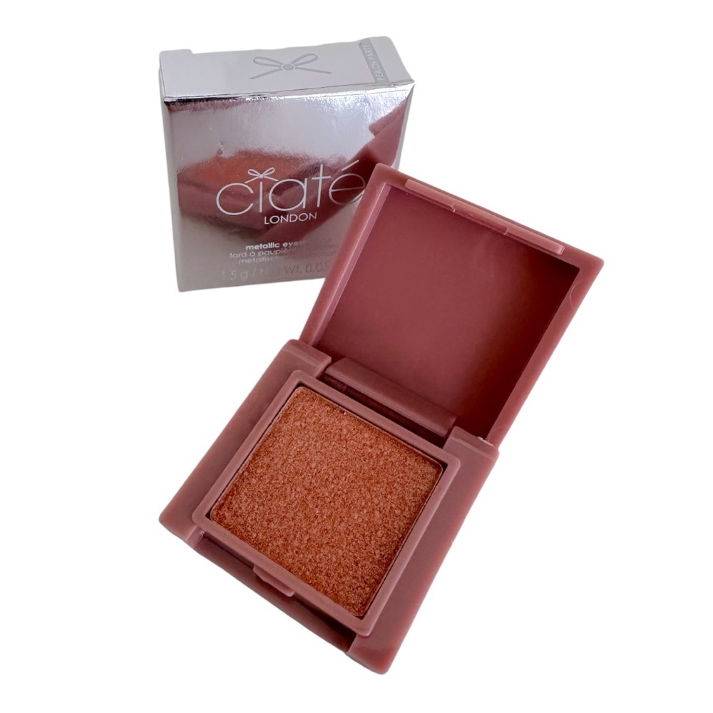 NIB Ciaté London Metallic Eyeshadow in Peach Party Quiet Luxury Minimalist